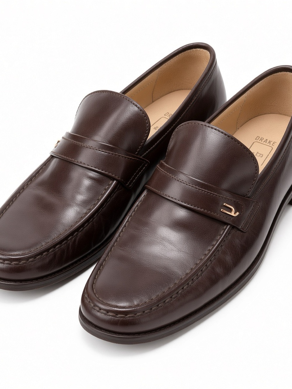 Bally Dark Brown Leather Penny Loafers